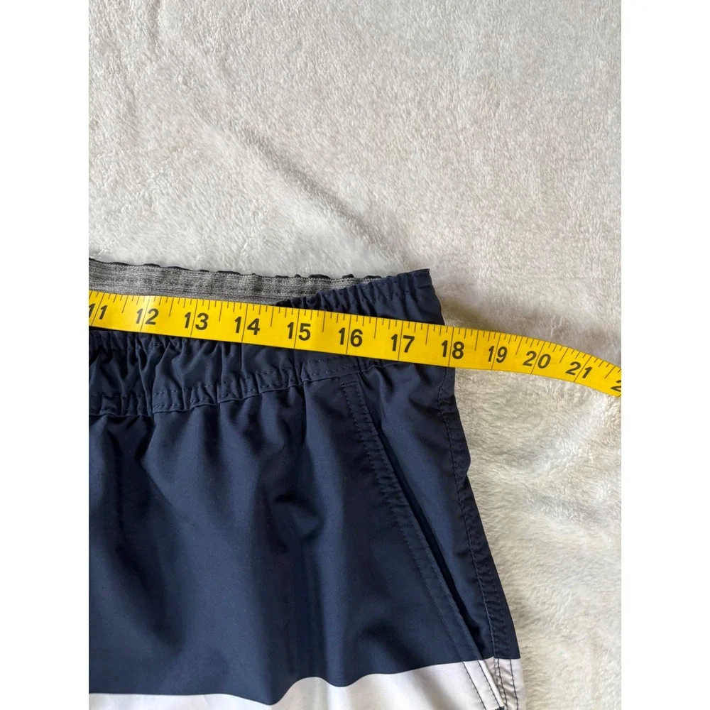 Hurley Mens XXL Board Shorts Navy Blue Swim Trunks Elastic Waist Drawstring